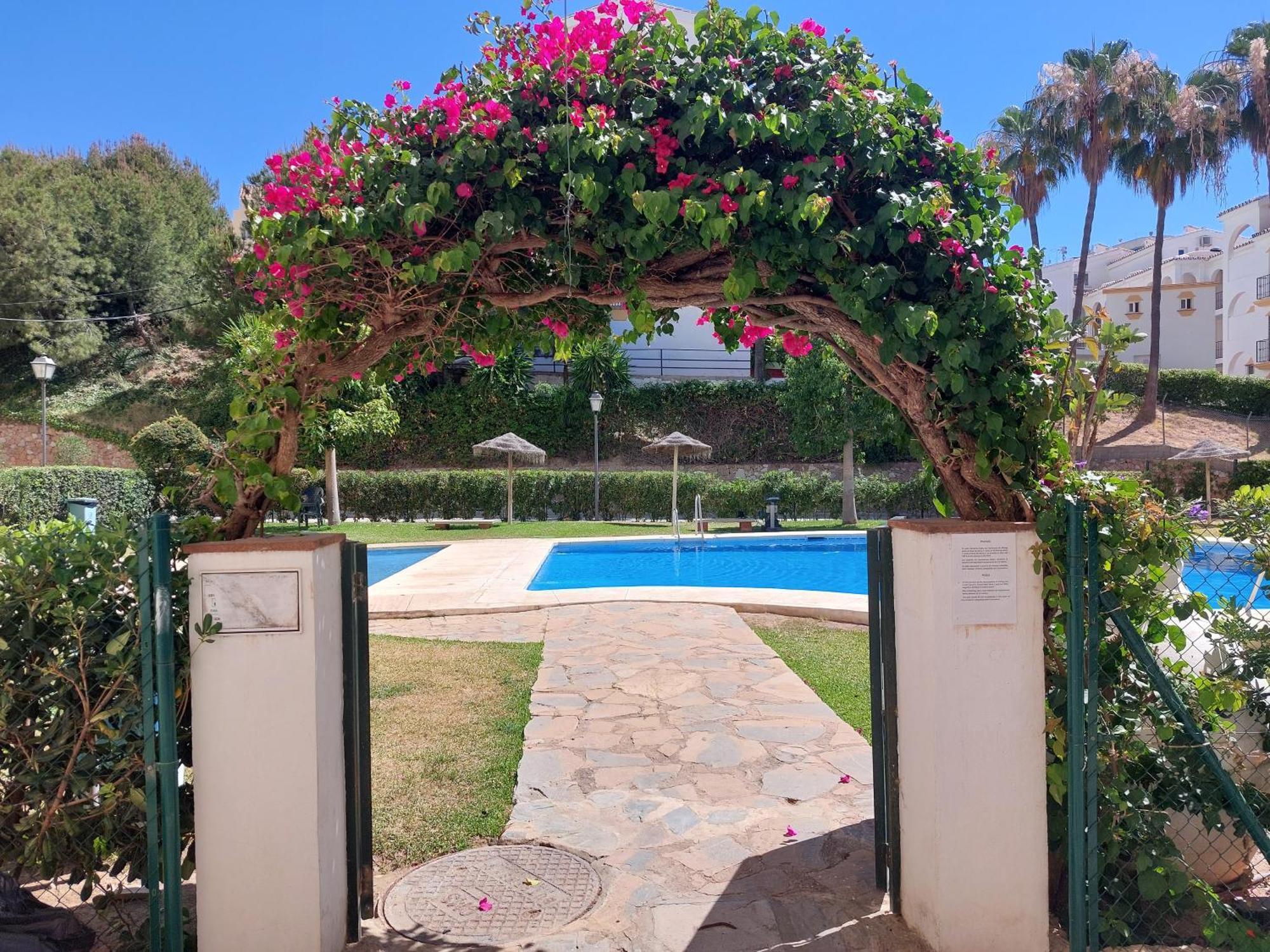 Estudio Con Piscina Y Parking, Playa A 4 Min A Pie, Tren A 2 Min Фуэнхирола Экстерьер фото