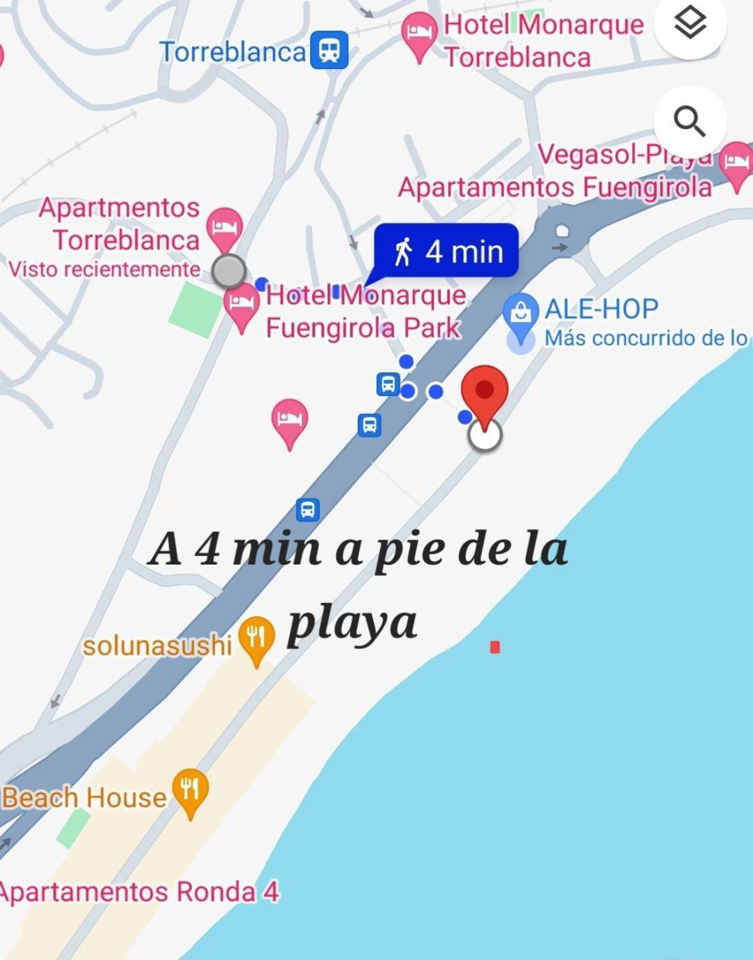 Estudio Con Piscina Y Parking, Playa A 4 Min A Pie, Tren A 2 Min Фуэнхирола Экстерьер фото